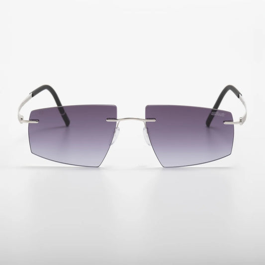 Occhiale da sole Silhouette Escondido 8747 75 7000 Rhodium / Black