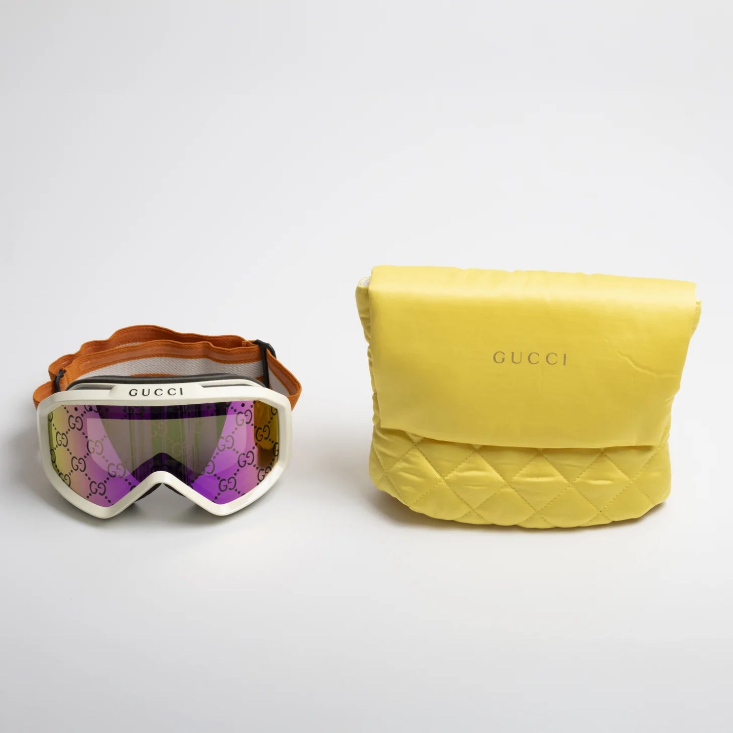 Maschera da scii Gucci GG1210S 002 arancione