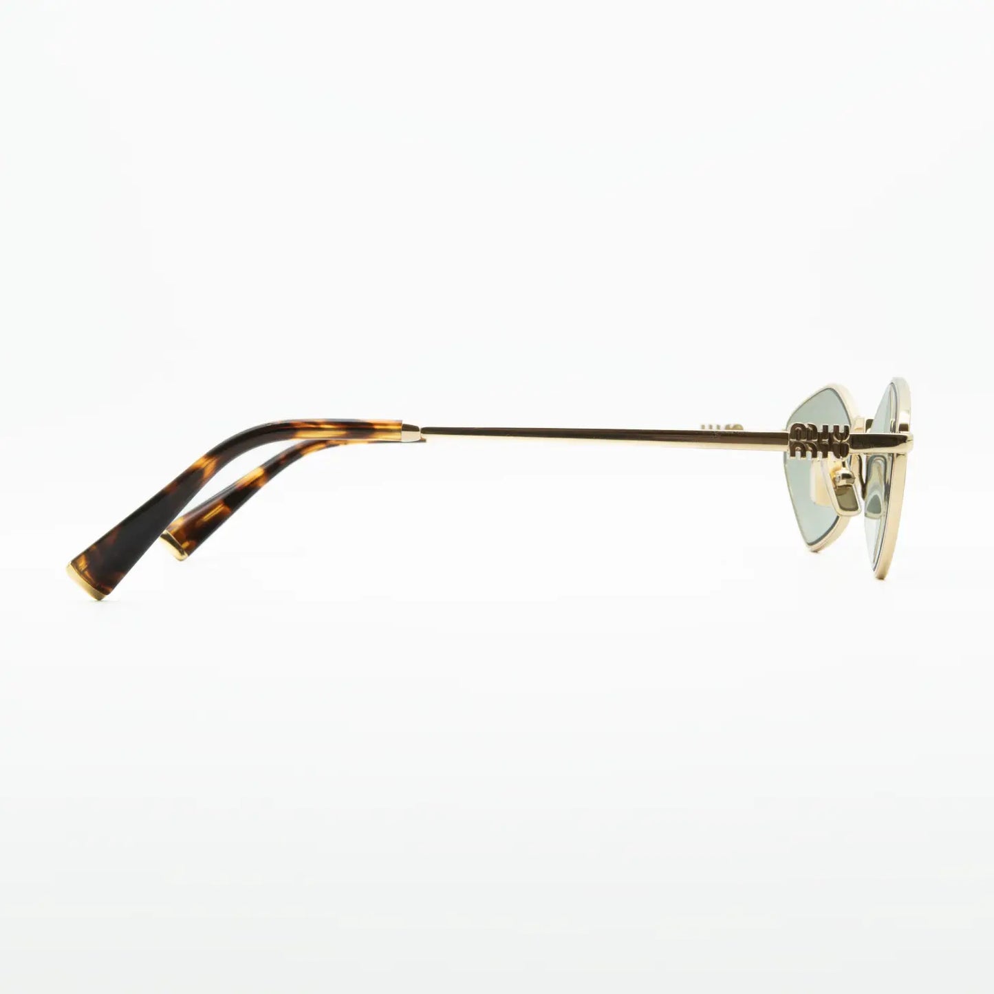 Miu Miu MU 56ZS ZVN50K Gold/Light Grey Sunglasses