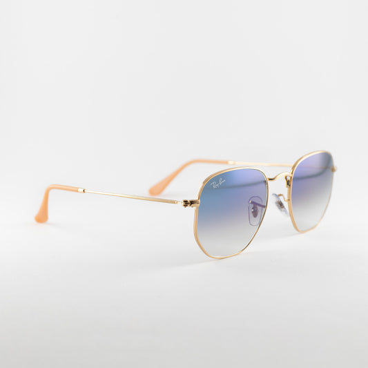 Occhiale da sole Ray ban RB3548N 001/3F Gold/blu - Clyra Eyewear