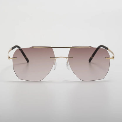 Occhiale da sole Silhouette Rincon 8746 75 7620 Gold / Darkbrown