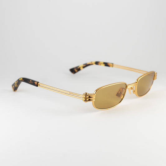 Occhiale da sole Bottega Veneta BV1381S 002 Gold - Clyra Eyewear