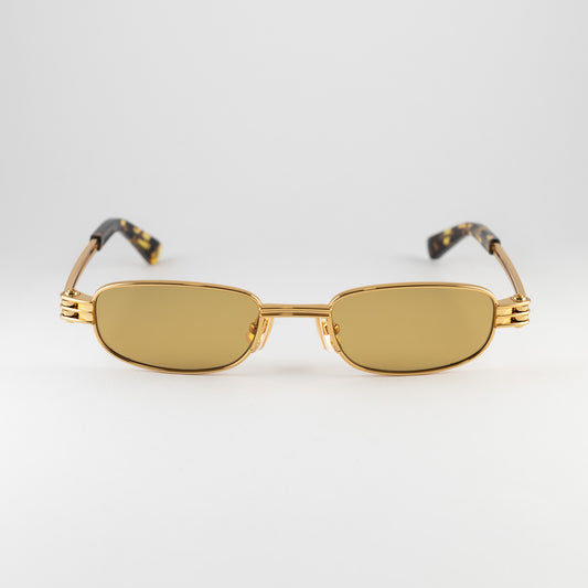 Occhiale da sole Bottega Veneta BV1381S 002 Gold - Clyra Eyewear