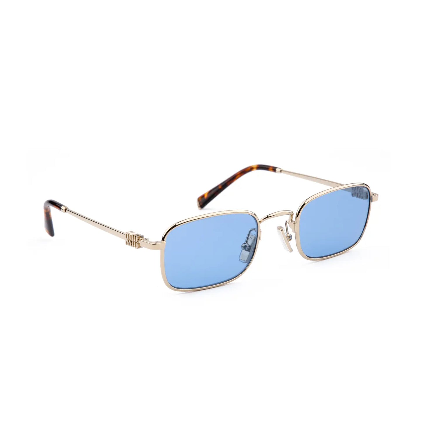 Miu Miu SMU A53 ZVN60O Gold/ Light Blue sunglasses