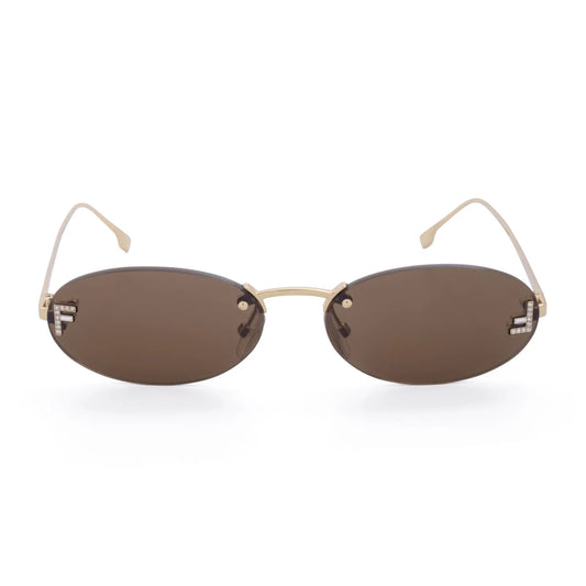 Occhiale da sole Fendi First Crystal FE4075US 30J Brown