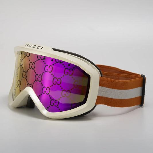 Maschera da scii Gucci GG1210S 002 arancione