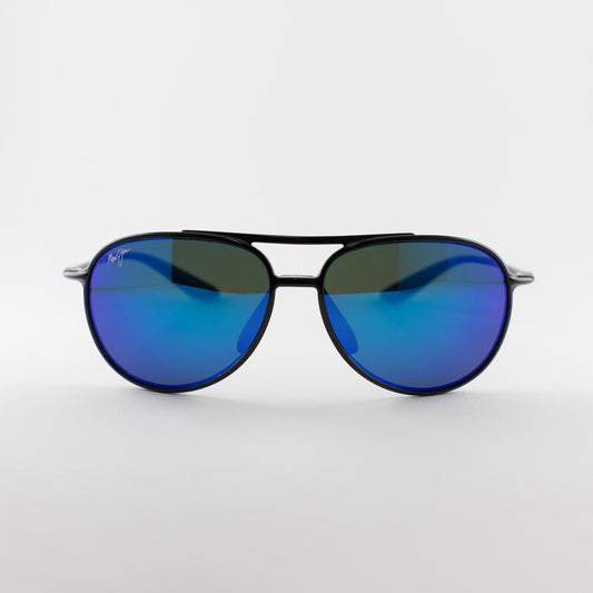 Occhiale da sole Maui Jim Alele Bridge MJ438 02 Blu Polarized - Clyra Eyewear