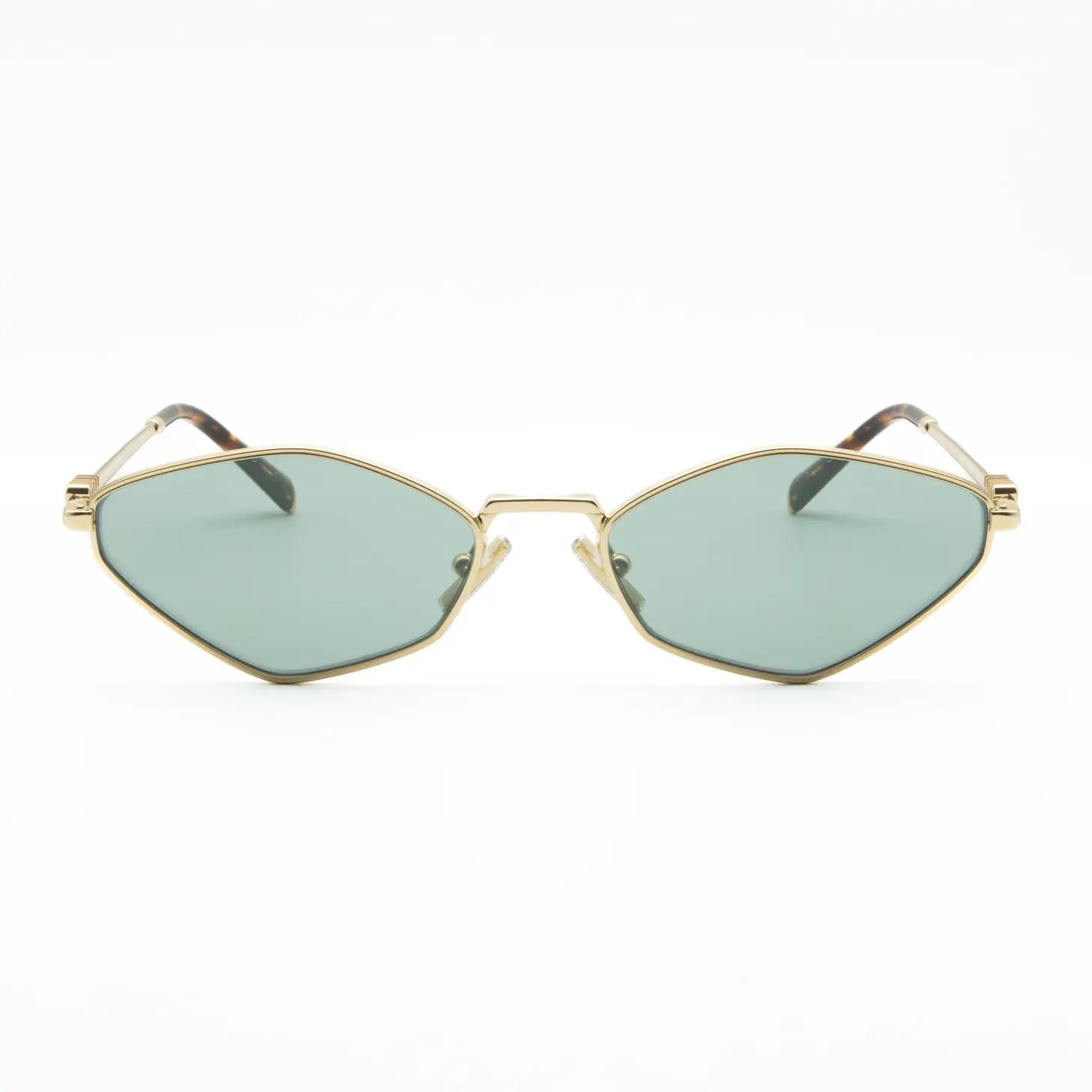 Miu Miu MU 56ZS ZVN50K Gold/Light Grey Sunglasses