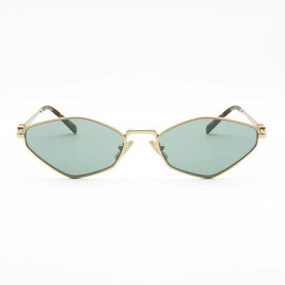 Miu Miu MU 56ZS ZVN50K Gold/Light Grey Sunglasses