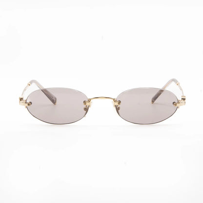 Miu Miu MU A54S 5AK20I Gold/Light Purple-Brown Sunglasses