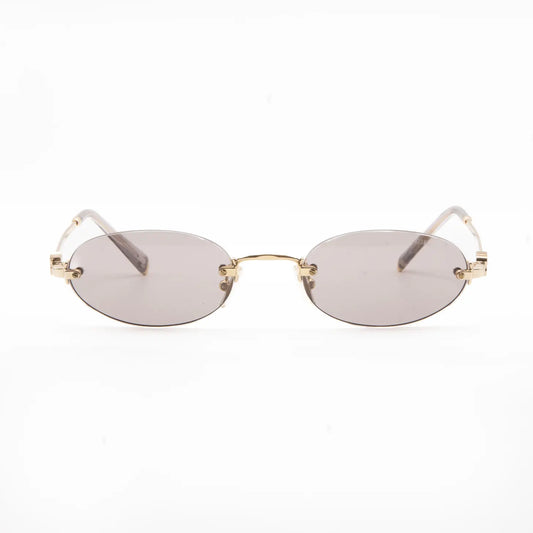 Miu Miu MU A54S 5AK20I Gold/Light Purple-Brown Sunglasses