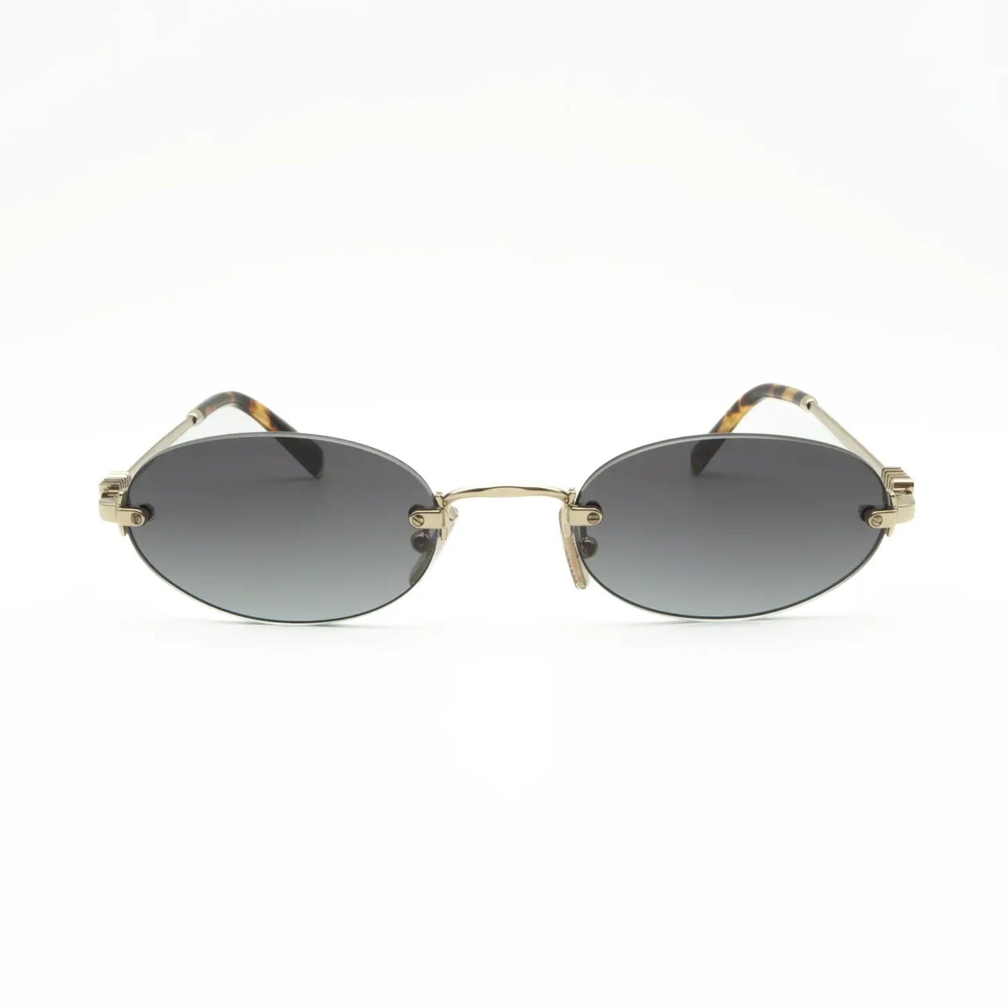 Miu Miu MU A54S ZVN5D1 Gold/Light Gray sunglasses