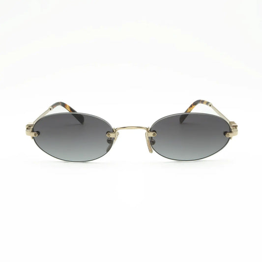 Miu Miu MU A54S ZVN5D1 Gold/Light Gray sunglasses