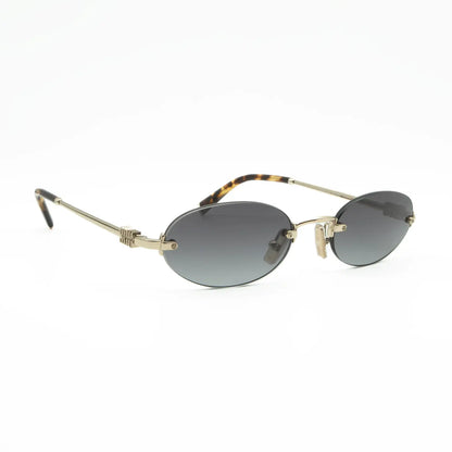 Miu Miu MU A54S ZVN5D1 Gold/Light Gray sunglasses