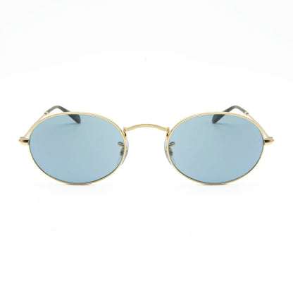 Ray-Ban Oval Sunglasses RB3547 001/56 Gold/Blue