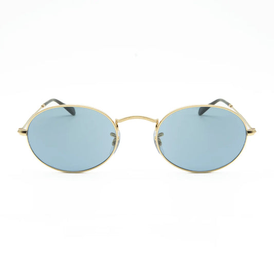 Ray-Ban Oval Sunglasses RB3547 001/56 Gold/Blue