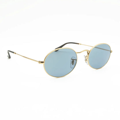 Ray-Ban Oval Sunglasses RB3547 001/56 Gold/Blue