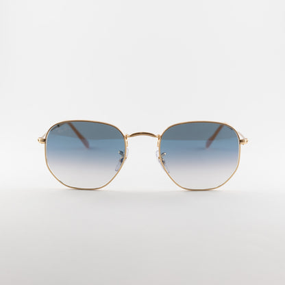 Occhiale da sole Ray ban RB3548N 001/3F Gold/blu - Clyra Eyewear