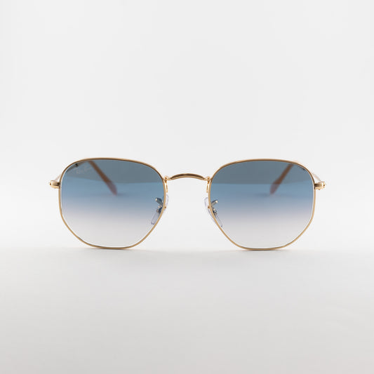 Occhiale da sole Ray ban RB3548N 001/3F Gold/blu - Clyra Eyewear