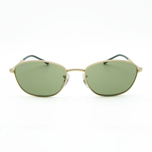 Ray-Ban RB3749 001/4E Gold/Green Sunglasses