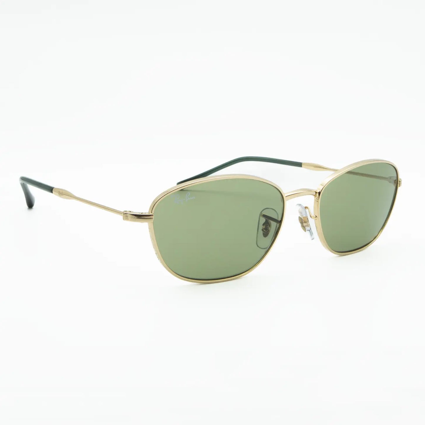 Ray-Ban RB3749 001/4E Gold/Green Sunglasses