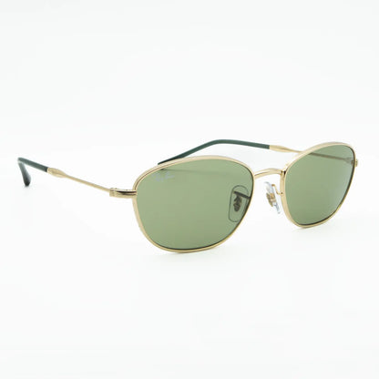 Ray-Ban RB3749 001/4E Gold/Green Sunglasses