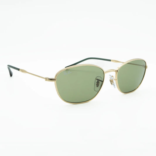 Ray-Ban RB3749 001/4E Gold/Green Sunglasses