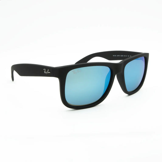 Ray-Ban Justin RB4165 622/55 Matt Black/Blue Mirror sunglasses
