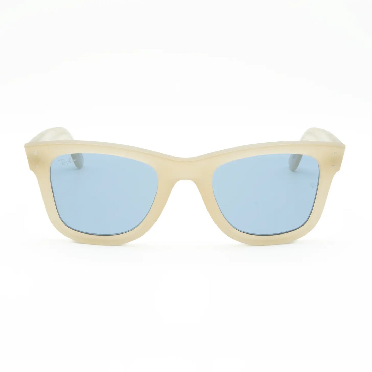 Ray-Ban Wayfarer Reverse Sunglasses RBR0502S 678072 Opal Beige/Light Blue