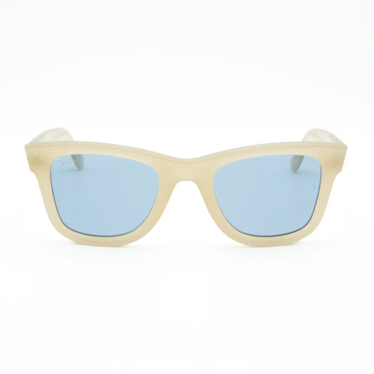 Ray-Ban Wayfarer Reverse Sunglasses RBR0502S 678072 Opal Beige/Light Blue