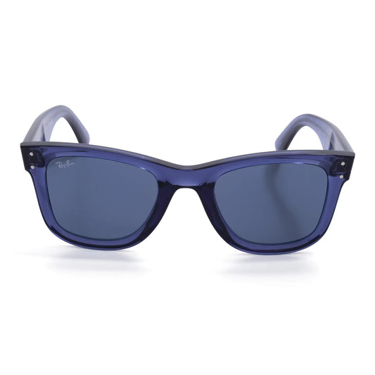 Occhiale da sole Ray-Ban Wayfarer Reverse RBR0502S 6708/3A - Blu navy trasparente
