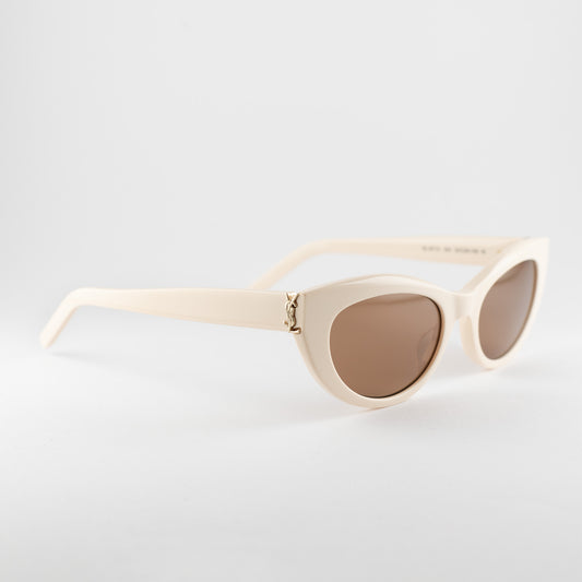 Occhiale da sole Saint Laurent SL M115 004 Avorio - Clyra Eyewear