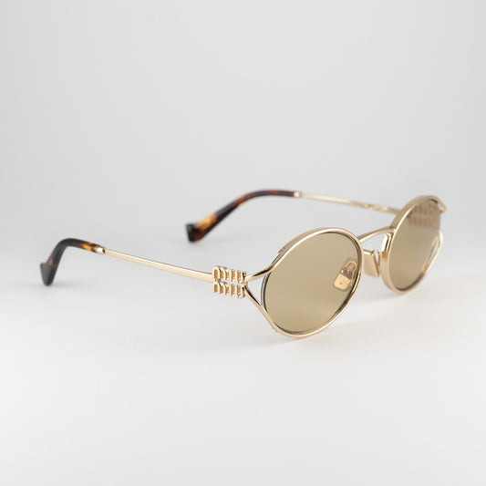 Occhiale da sole Miu Miu SMU 52Y ZVN-10R Gold - Clyra Eyewear