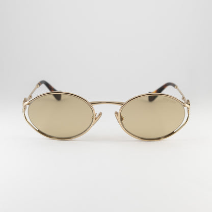 Occhiale da sole Miu Miu SMU 52Y ZVN-10R Gold - Clyra Eyewear