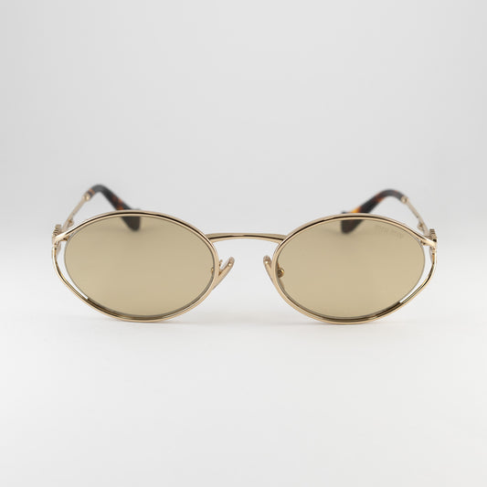 Occhiale da sole Miu Miu SMU 52Y ZVN-10R Gold - Clyra Eyewear