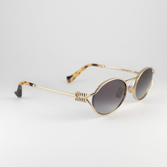 Occhiale da sole Miu Miu SMU 52Y ZVN-5D1 Gold - Clyra Eyewear