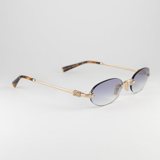 Occhiale da sole Miu Miu SMU A54 ZVN-80O Gold - Clyra Eyewear