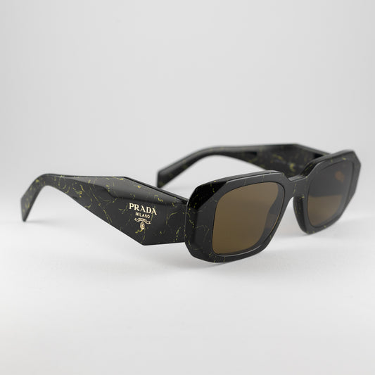Occhiale da sole Prada SPR 17W 19D-01T Black marble - Clyra Eyewear